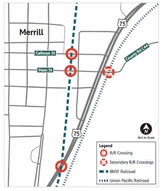 Merrill Rail Crossing Elimination Department Of Merrill Crossing 
